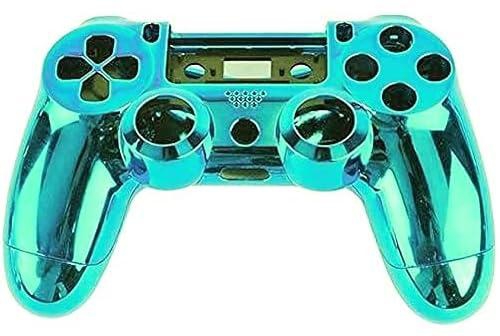 eWINNER For PlayStation 4 PS4 DualShock Controller - Metallic Coating Plastic Hard Case Cover - Blue