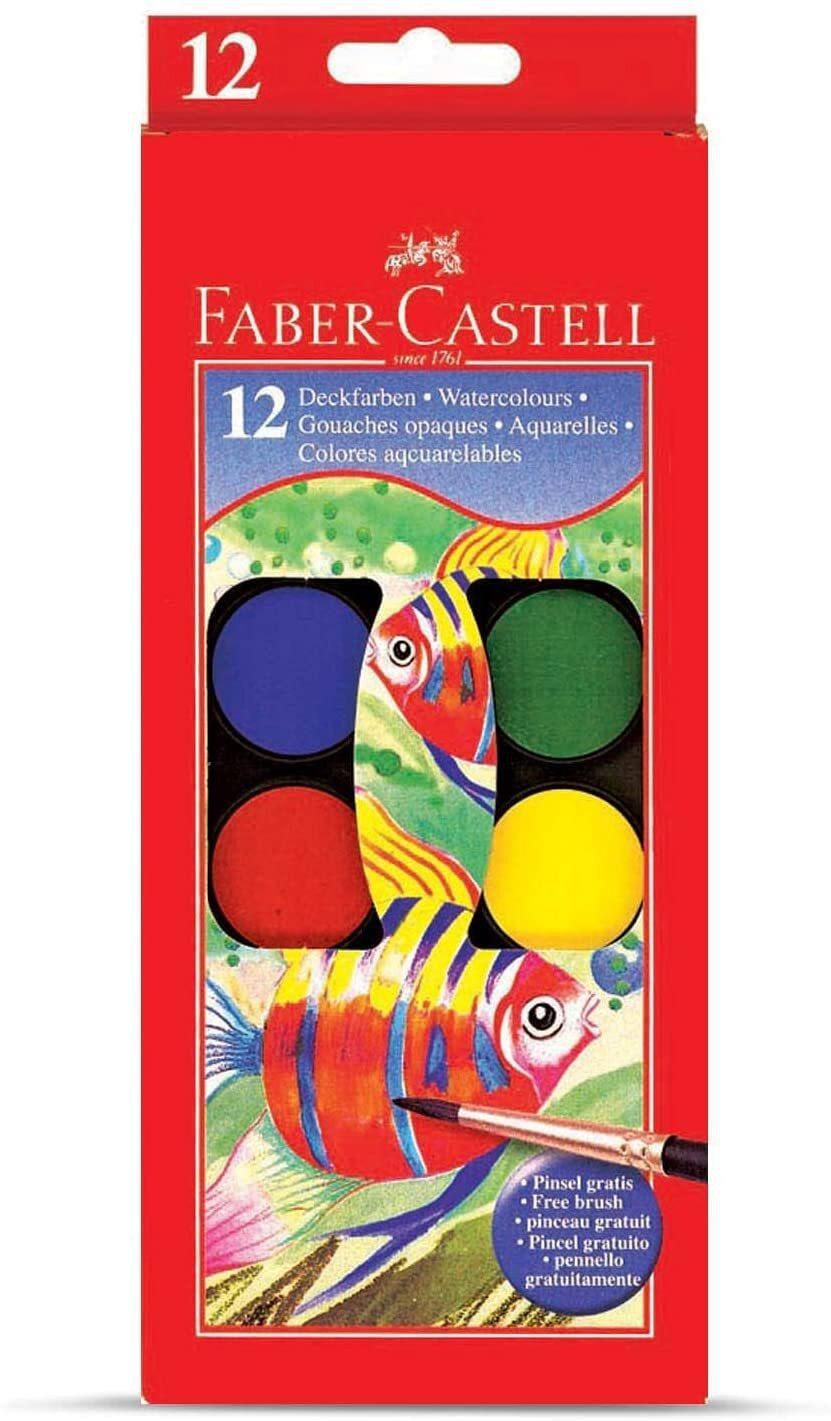 Generic Faber-Castell Watercolors 12 Color 24mm