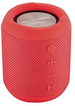 Samsung Galaxy S9 Bluetooth Speaker, Portable True Wireless Stereo Speaker with 7W HD Sound, Built-In Mic, Micro SD Card Slot, In-Line AUX and IPX6 Water Resistant, Promate Bomba Red