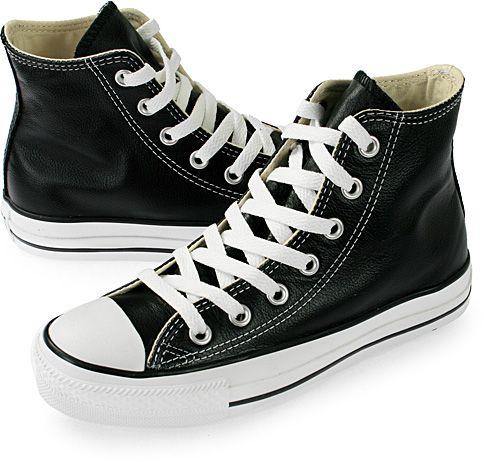 Leather Sneakers Shoes for Men by Converse, Size 37.5 EU, Black, 1S581