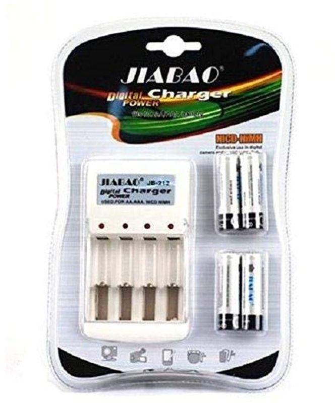 Jiabao Battery Charger With 4 AA Batteries