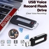 8GB 16GB Digital Voice Recorder Rechargeable USB2.0 Flash Drive Memory Stick Portable For Business 16GB