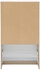 Tvilum Bright Wooden Shoe Cabinet, Brown/White - 70.4 x 24 x 125.3 cm