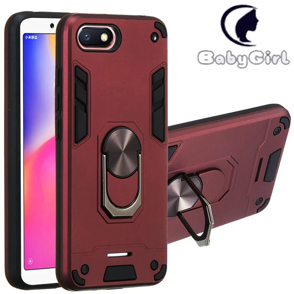 Xiaomi Redmi 6A (5.45") Case, Shockproof Feature Hybrid Dual Layer Armor Defender Protective Cover