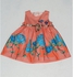 Andora Flowers Printed Baby Dress - Orange