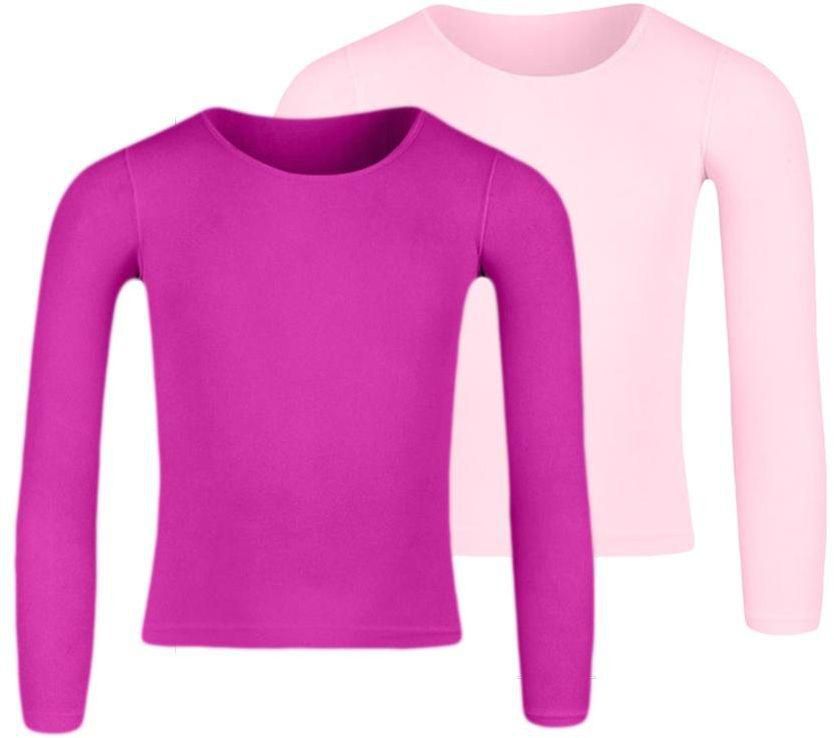 Silvy Set Of 2 T-Shirts For Girls - Fuchsia And Pink, 10 To 12 Years