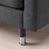 LANDSKRONA 2-seat sofa - Gunnared dark grey/metal