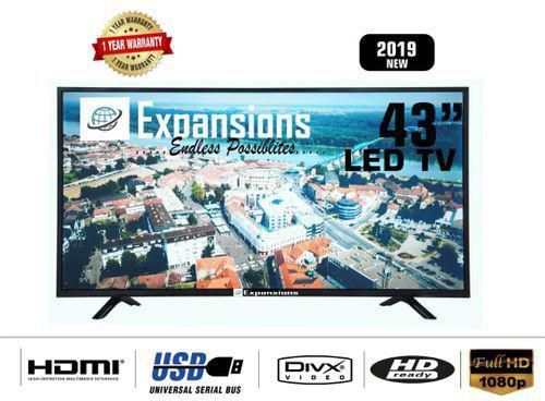 Expansions 43 AC/DC LED Television + Wall Bracket + TV Guard