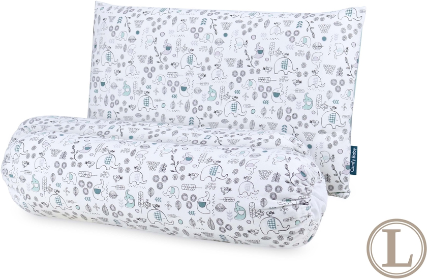 Comfy Living Pillow & Bolster Set - size L - 3pcs (4 Colors)
