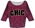 Black & Pink Leopard Print CHIC Sweater