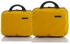 Crossland Set Of Tow Makeup Travel Cosmetic Case - Yellow