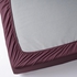 ULLVIDE Fitted sheet - deep red 180x200 cm