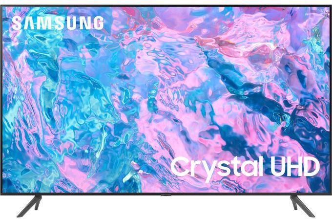 Samsung شاشة تلفزيون سامسونج 65 بوصة سمارت 4K فائقة الدقة ال اي دي بريسيفر بلت ان - UA65CU7000