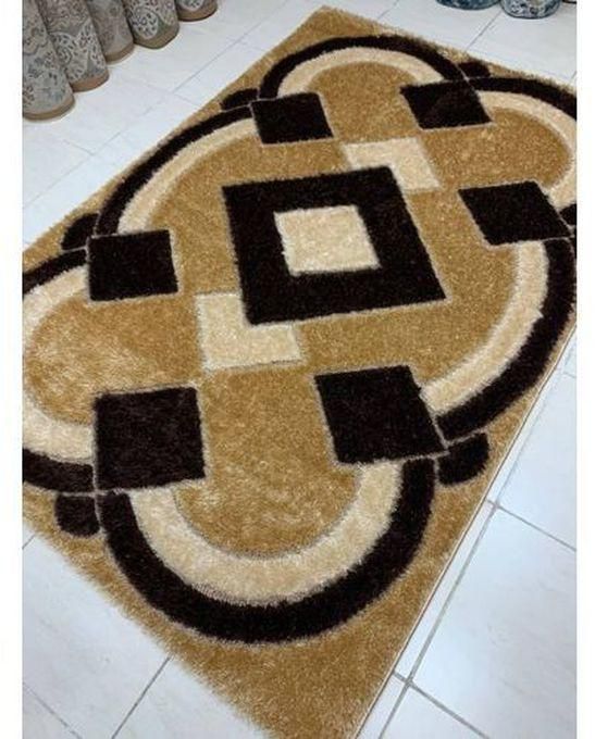 4*6ft Shaggy Centre Rug- Gold And Brown