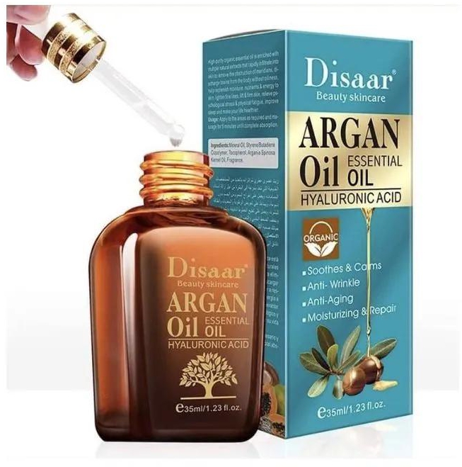 Disaar Argan Oil Hyaluronic Facial Serum Repair Brighten Antiaging
