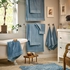 VINARN منشفة صغيرة, أزرق, ‎30x30 سم‏ - IKEA