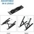 Plastic Laptop Stand Multi-Angle Adjustable Design For Laptop Up to 13" and tablet