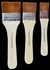 Keep Smiling Professional Gesso Brushes Flat Tip -3pcs - 2,4,6 - No:A6085N