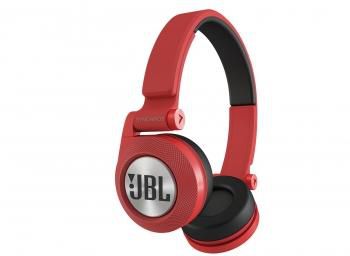 JBL E30 On-Ear Headphones with JBL Pure Bass and DJ-Pivot Ear Cup - Red