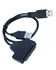 Golden Tec Boghdadi USB 2.0 to SATA 7+15 Pin (22Pin) Adapter Cable for 2.5" Hard Disk Drive