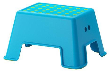 BOLMEN Step stool, blue
