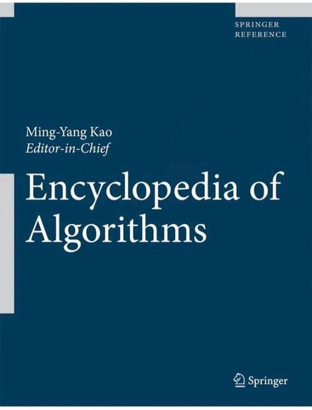 Encyclopedia of Algorithms (Springer Reference) ,Ed. :1