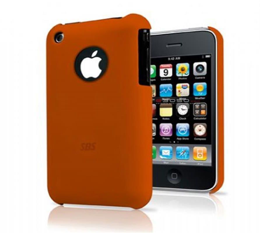 SBS LFCB30 O Hard Back Cover for Apple iPhone 3G - Orange