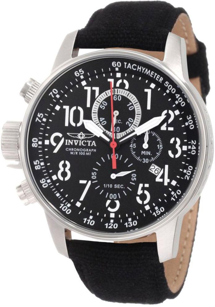 Invicta Men's Black Dial Fabric Band Watch - IN-1512