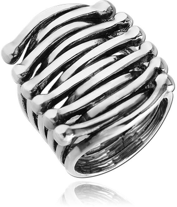 Fashion Wide Bone Ring Stainless Steel 316L