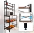 corpuwn 5-Tier Kitchen Baker's Rack,Microwave Stand Storage Shelves, Free Standing Utility Storage Shelf Rack Organizer