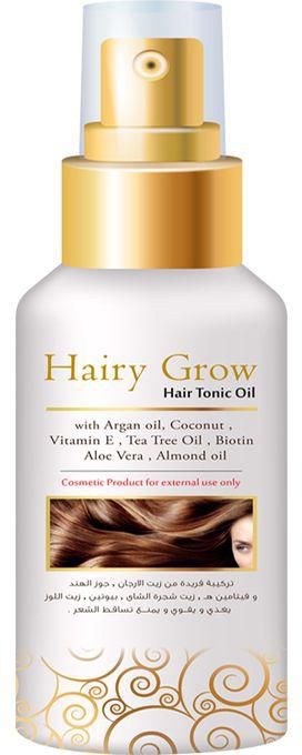 Hairy Grow Hair Tonic Oil For Treatment Of Hair Loss With Moroccan Argan And Vitamins - 100 Ml