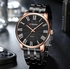Curren 8422 Black RoseGold Stainless Steel Analog Watch For Men
