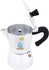 Any Morning Stovetop Espresso Maker, Moka Pot, Italian Coffee Maker, Coffee Percolator, Aluminum Moca Pots, 6 Cups Coffee Maker, 8 oz, 240 Ml, 6 Cup (Silver, Black)