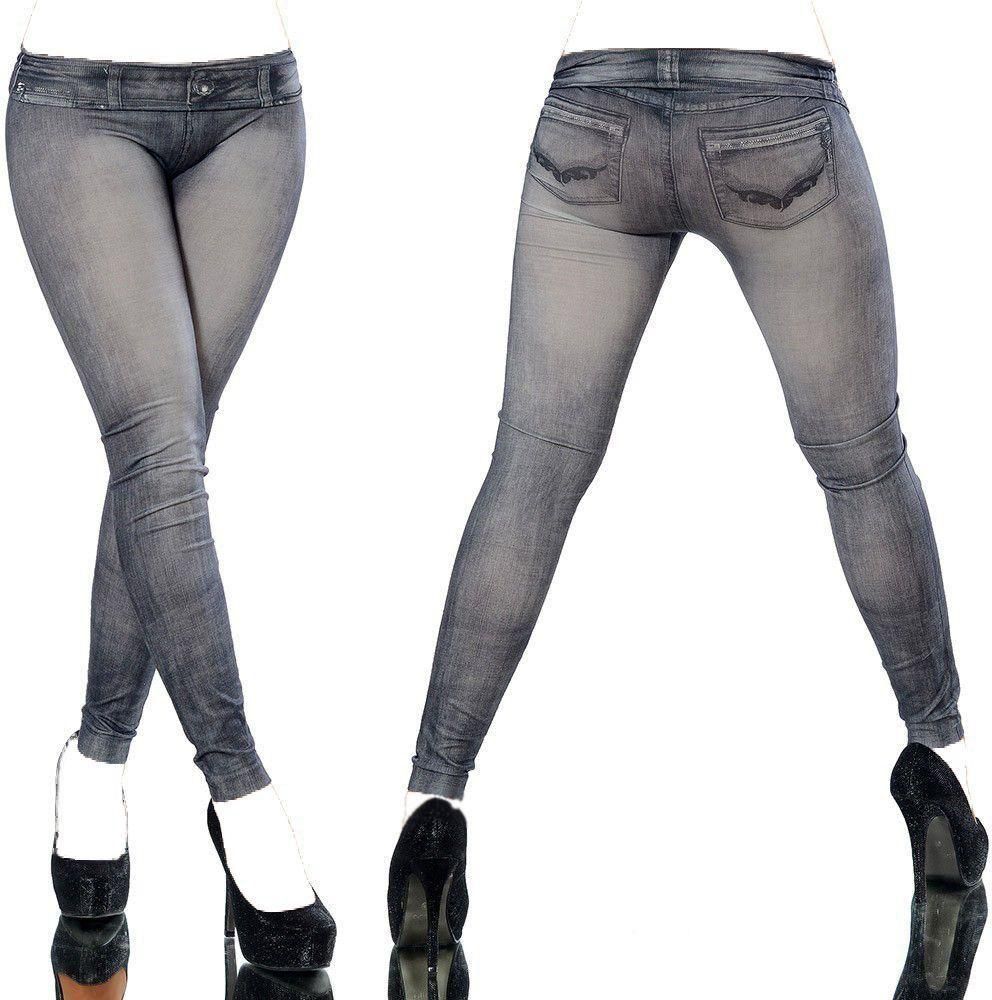 Grey Skinny Leggings Pant For Women