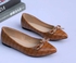 Ladies Loafers Shoe -Brown