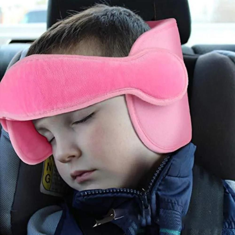 Kids car headrest available in white  pink ,purple and blue