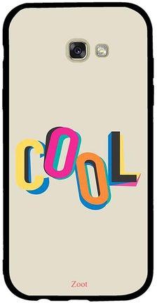 غطاء حماية لهاتف سامسونج جالاكسي A7 2017 مطبوع عليه كلمة cool