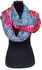 Fashion Elegant Raw Silk Shawl/Scarf (Oriental Design, Pink & Blue Detail)
