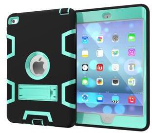 Apple iPad Mini 1/2/3 7.9-Inch Protective Case Cover With Kickstand Black/Tiffany