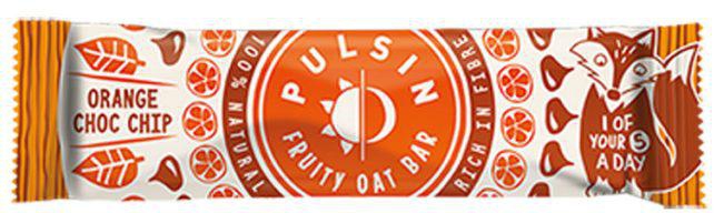 PULSIN SRP FRUITY OAT ORANGE CHOC CHIP & BAR 25G
