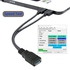 كابل USB 3.0 أسود أنثى إلى USB مزدوج ذكر إضافي للطاقة كبل تمديد Y ل 2.5 بوصة موبايل القرص الصلب CableCC