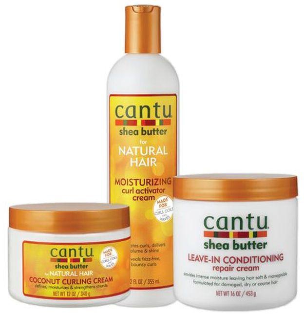 Cantu Shea Butter Leave-in, Curl Activator And Coconut Curling Cream