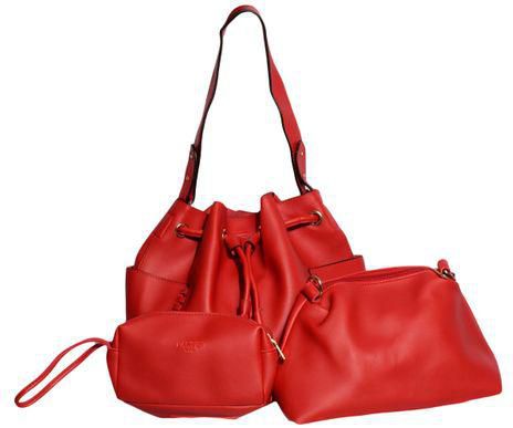 Generic 3 In 1 Fashionable Handbag - Red