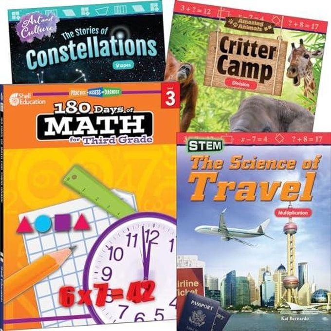 Learn-at-Home: Explore Math Bundle Grade 3: 4-Book Set ,Ed. :1 ,Vol. :4