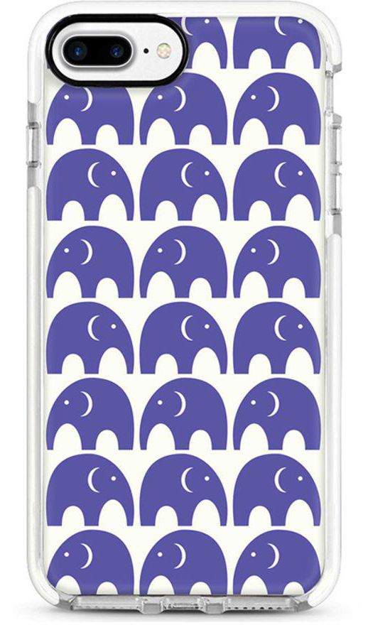 Protective Case Cover For Apple iPhone 8 Plus Baby Elephants Full Print