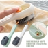 VAIDUE Multifunctional Shoe Brush with Liquid Box,Soap Dispensing Cleaning Brush Scrubbing Reusable Washing Shoe Brush for Shoes Clothes Cleaning Long Handle Press Type Automatic Liquid Shoe Brush