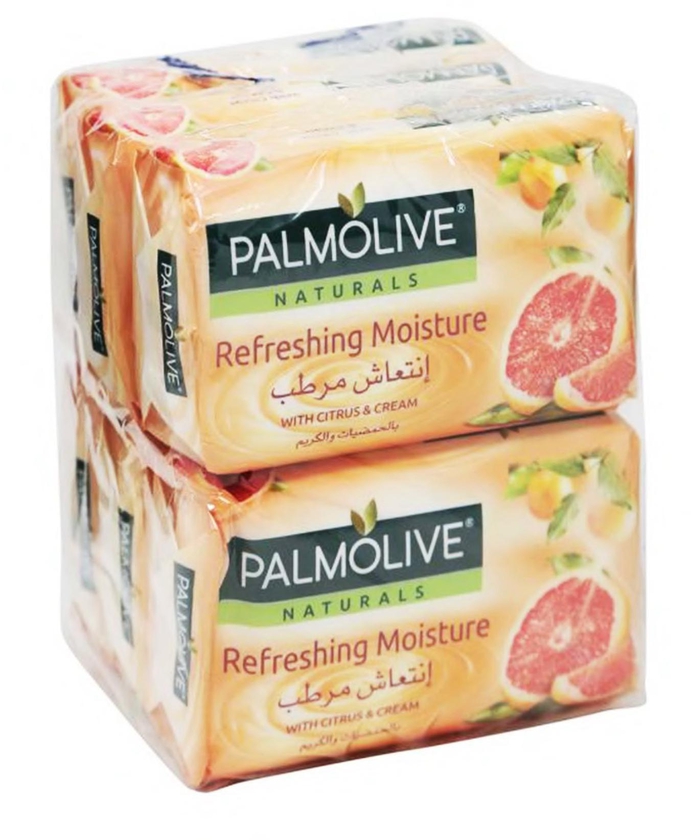 Palmolive refreshing moisture soap with citrus &amp; cream 120 g x 6 piececs