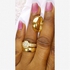 Romania Wedding Ring Set Gold Plated