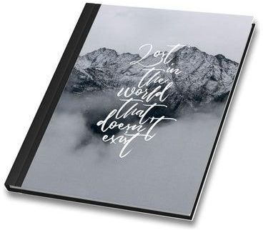 Lost Inspirational Instagram Design Binded Notebook A4 Size Multicolour