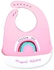 Mix&Max Baby Bib With Silicone Pocket For Girls-Pink